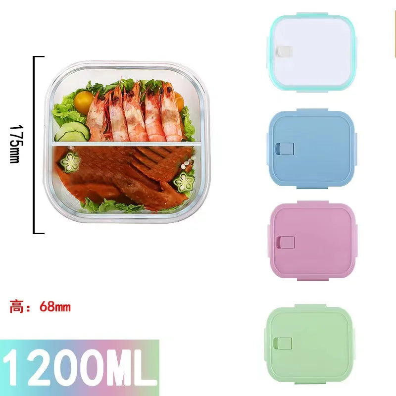 Divided Glass Meal Prep Containers