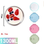 Divided Glass Meal Prep Containers