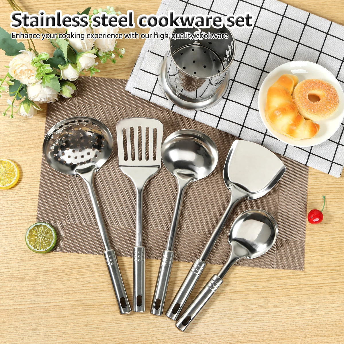 Stainless Steel Everyday Cooking Utensil Set