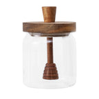 Glass Honey Jar with Wooden Dipper