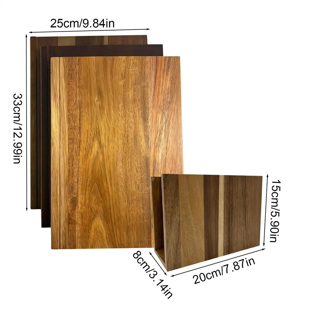 3-Piece Book-Style Cutting Board Set
