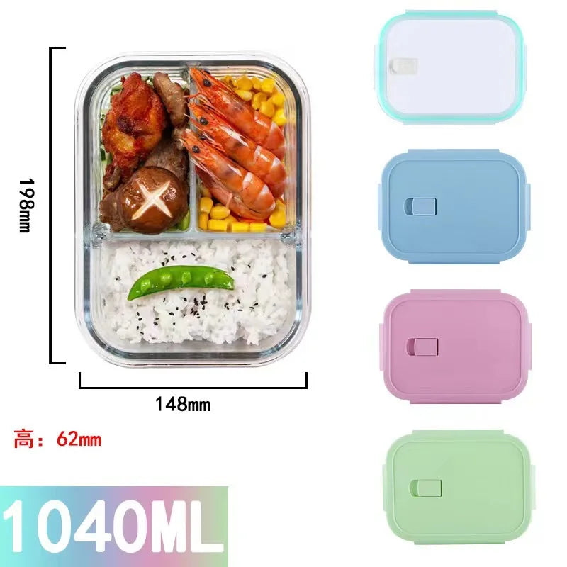 Divided Glass Meal Prep Containers