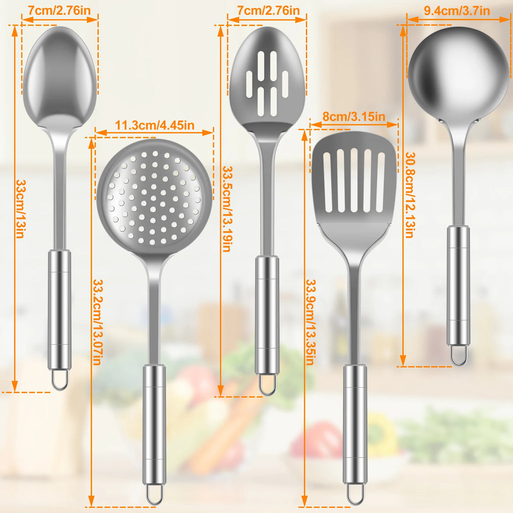 Stainless Steel Everyday Cooking Utensil Set