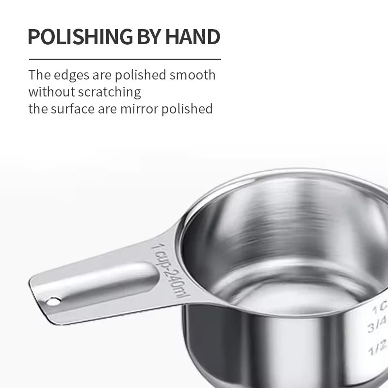 Stainless Steel Measuring Cup & Spoon Set